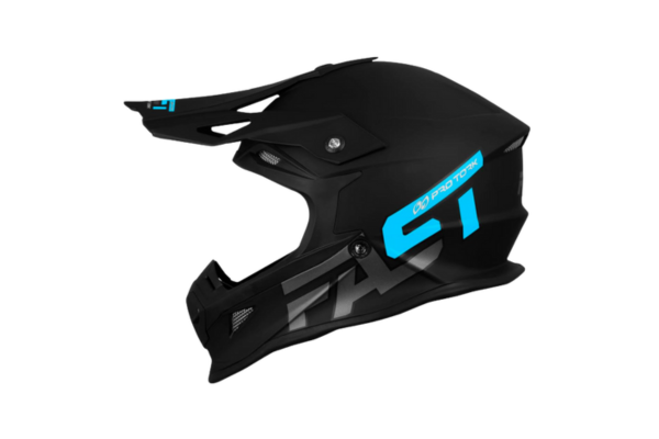 Capacete Off Road Pro Tork Fast 788 Solid Preto Azul